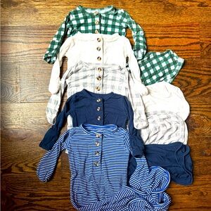 Set of 5 Lou Lou Newborn Gowns